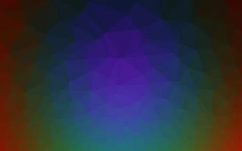 Dark Multicolor, Rainbow vector abstract mosaic pattern. イラスト素材