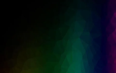 Dark Multicolor, Rainbow vector abstract mosaic pattern. Stock Illustration