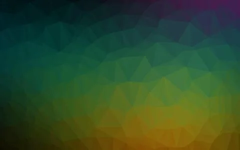 Dark Multicolor, Rainbow vector abstract mosaic pattern. Stock Illustration