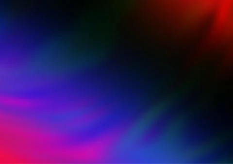 Dark Multicolor, Rainbow vector abstract bokeh pattern. 스톡 일러스트