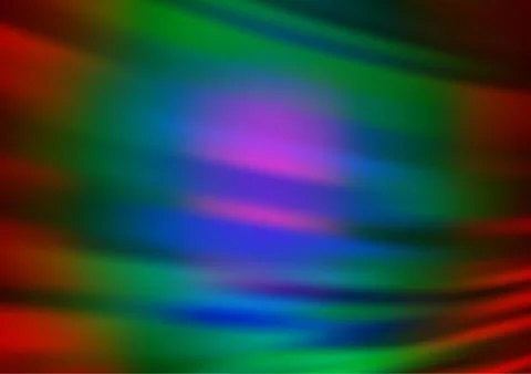 Dark Multicolor, Rainbow vector abstract bokeh pattern. 스톡 일러스트