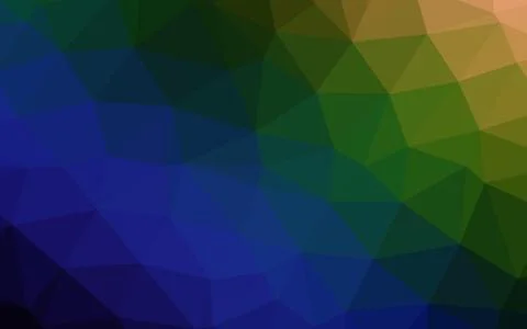 Dark Multicolor, Rainbow vector abstract mosaic pattern. 스톡 일러스트