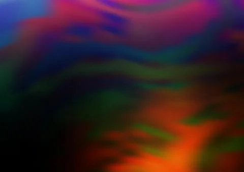 Dark Multicolor, Rainbow vector abstract blurred pattern. 스톡 일러스트
