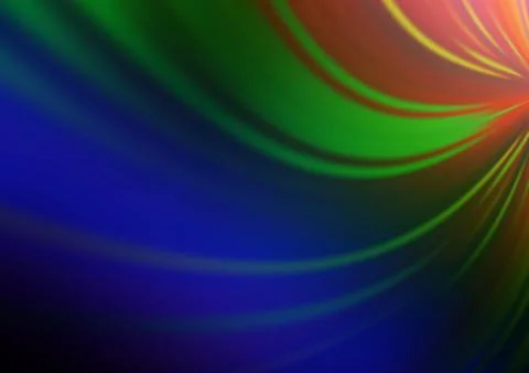 Dark Multicolor, Rainbow vector abstract bokeh pattern. Stock Illustration