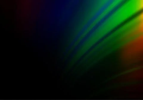 Dark Multicolor, Rainbow vector abstract bokeh pattern. Stock Illustration