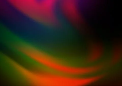 Dark Multicolor, Rainbow vector abstract bokeh pattern. Illustrazione stock
