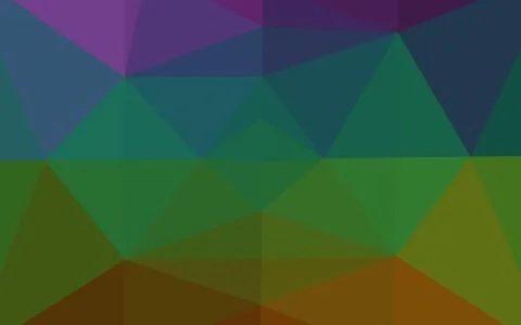 Dark Multicolor, Rainbow vector abstract mosaic pattern. 스톡 일러스트