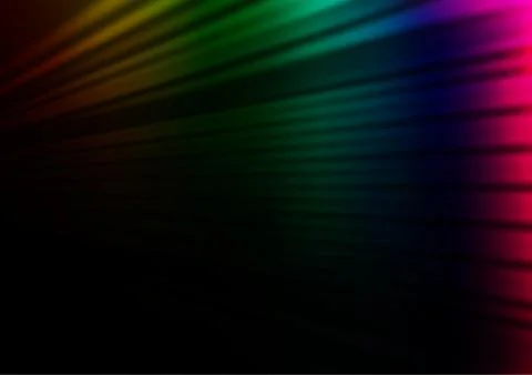 Dark Multicolor, Rainbow vector abstract blurred pattern. Stock Illustration
