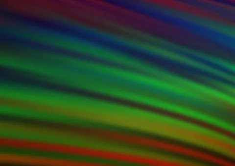 Dark Multicolor, Rainbow vector abstract blurred pattern. Stock Illustration