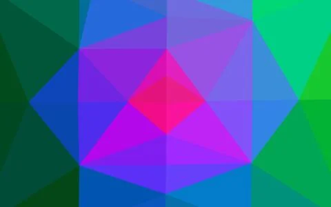 Dark Multicolor, Rainbow vector abstract mosaic pattern. イラスト素材