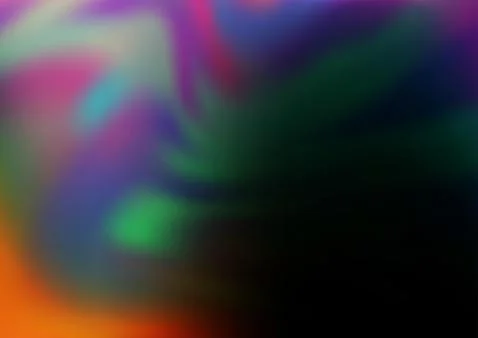 Dark Multicolor, Rainbow vector abstract bokeh pattern. Stockillustratie