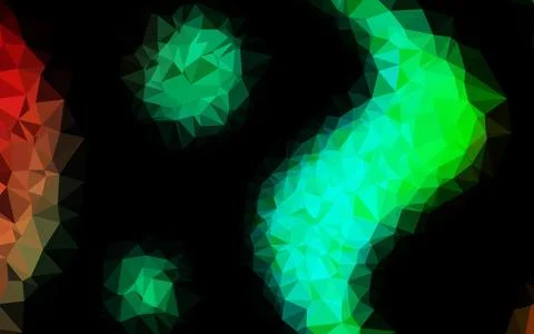 Dark Multicolor, Rainbow vector abstract mosaic pattern. Illustrazione stock