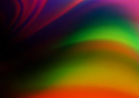 Dark Multicolor, Rainbow vector abstract bokeh pattern. Illustrazione stock