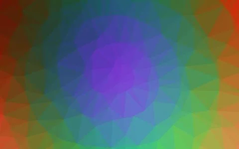 Dark Multicolor, Rainbow vector abstract mosaic backdrop. Illustrazione stock