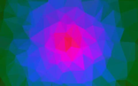 Dark Multicolor, Rainbow vector abstract mosaic backdrop. Stock Illustration