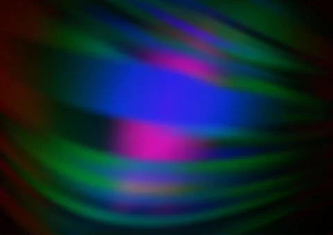 Dark Multicolor, Rainbow vector abstract blurred pattern. 스톡 일러스트