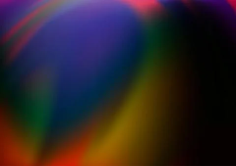 Dark Multicolor, Rainbow vector abstract bokeh pattern. イラスト素材