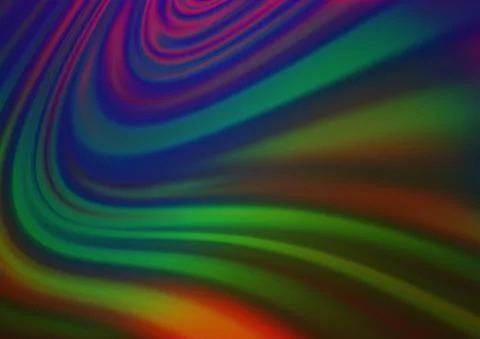 Dark Multicolor, Rainbow vector abstract blurred pattern. Illustrazione stock