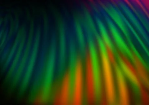 Dark Multicolor, Rainbow vector abstract bokeh pattern. Stock Illustration