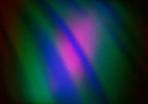 Dark Multicolor, Rainbow vector abstract blurred template. Stock Illustration