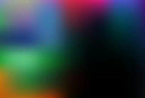 Dark Multicolor, Rainbow vector abstract bokeh pattern. Stockillustratie