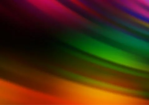 Dark Multicolor, Rainbow vector backdrop with long lines. Stock-Illustration