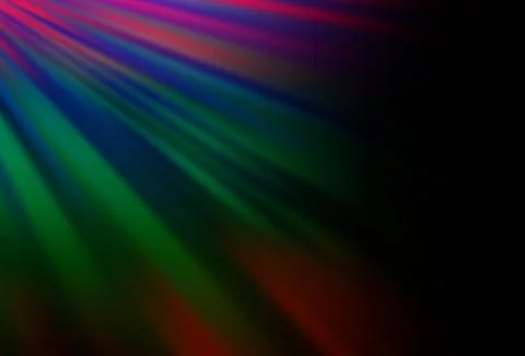 Dark Multicolor, Rainbow vector backdrop with long lines. Stock Illustration