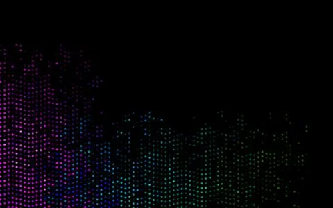 Dark Multicolor, Rainbow vector background with bubbles. Stock Illustration