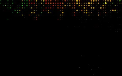 Dark Multicolor, Rainbow vector background with bubbles. Stock Illustration