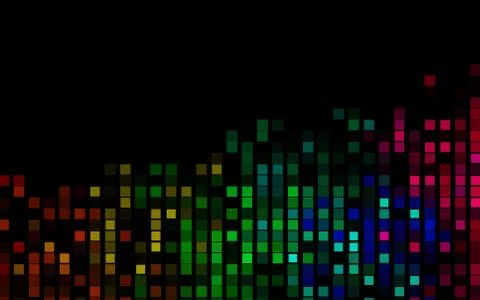 Dark Multicolor, Rainbow vector background with rectangles. Stock Illustration