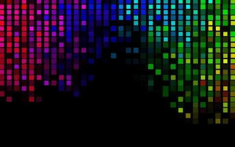 Dark Multicolor, Rainbow vector background with rectangles. Illustrazione stock