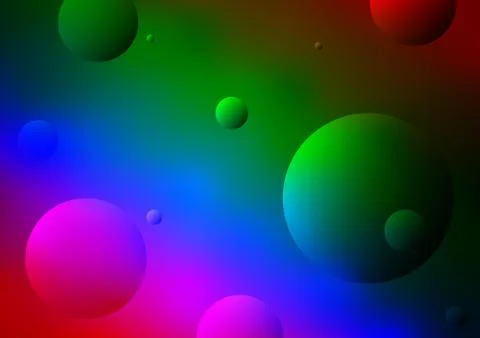 Dark Multicolor, Rainbow vector background with dots. Stock Illustration
