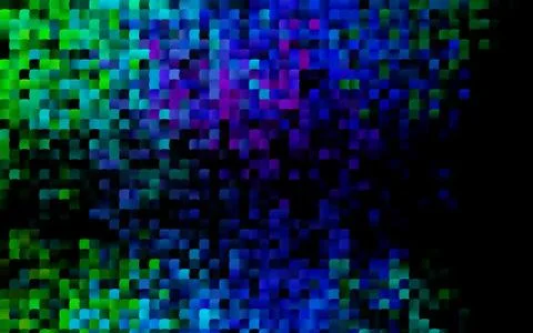 Dark Multicolor, Rainbow vector background with rectangles. Stock Illustration