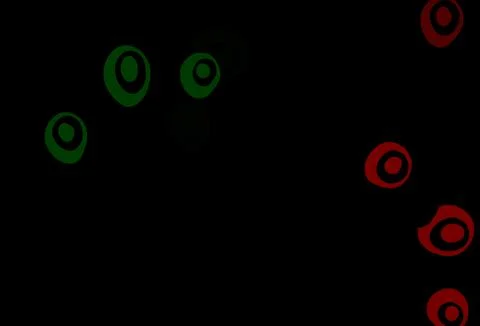 Dark Multicolor, Rainbow vector background with bubbles. Illustrazione stock