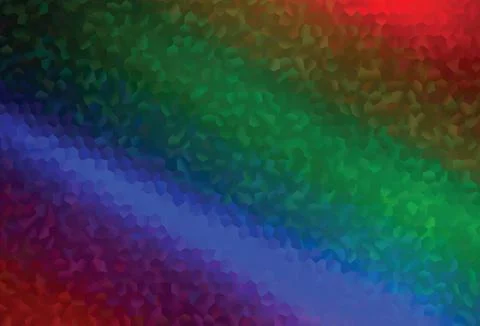 Dark Multicolor, Rainbow vector background with hexagons. イラスト素材