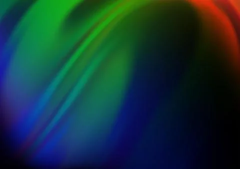 Dark Multicolor, Rainbow vector background with bubble shapes. 스톡 일러스트