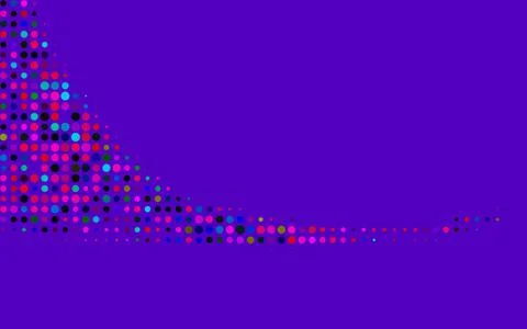 Dark Multicolor, Rainbow vector background with bubbles. Stock Illustration
