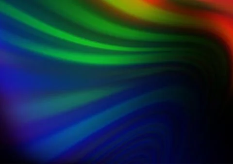 Dark Multicolor, Rainbow vector background with bubble shapes. 스톡 일러스트