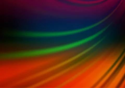 Dark Multicolor, Rainbow vector blur pattern. Illustrazione stock