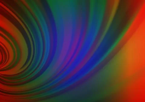 Dark Multicolor, Rainbow vector blur pattern. Stock Illustration