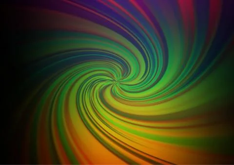 Dark Multicolor, Rainbow vector blur pattern. Illustrazione stock