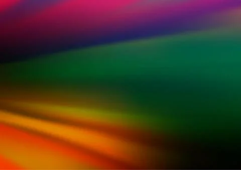 Dark Multicolor, Rainbow vector blur pattern. Stock Illustration