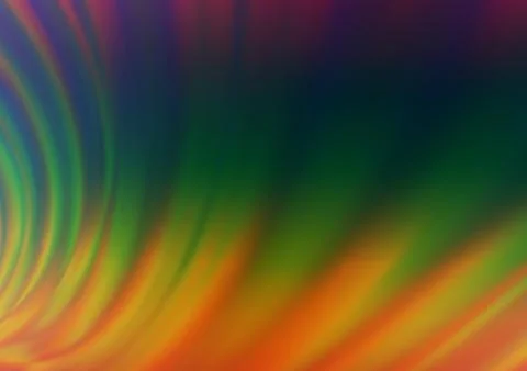 Dark Multicolor, Rainbow vector blur pattern. Stock Illustration