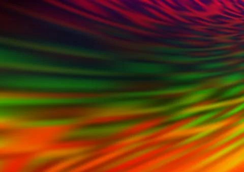 Dark Multicolor, Rainbow vector blur pattern. Stock Illustration