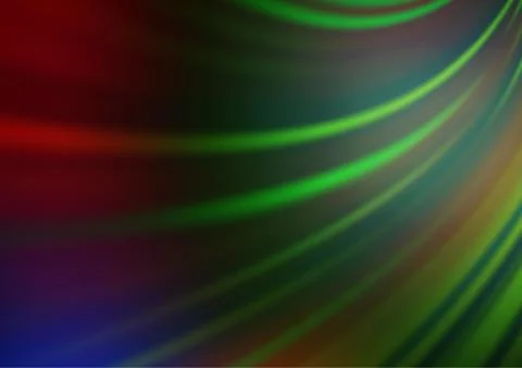 Dark Multicolor, Rainbow vector blur pattern. Stock Illustration
