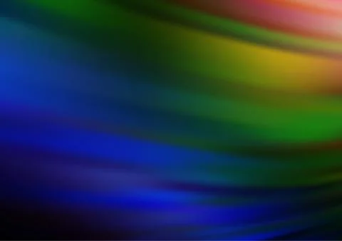 Dark Multicolor, Rainbow vector blur pattern. Illustrazione stock