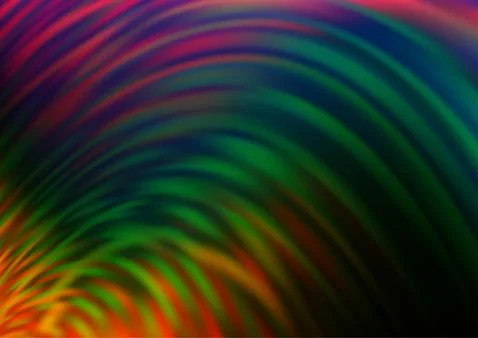 Dark Multicolor, Rainbow vector blur pattern. 스톡 일러스트