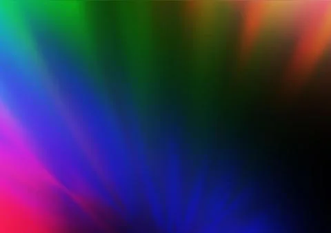 Dark Multicolor, Rainbow vector blurred shine abstract pattern. Illustrazione stock