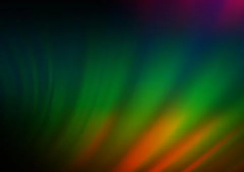 Dark Multicolor, Rainbow vector blurred shine abstract pattern. Stock Illustration