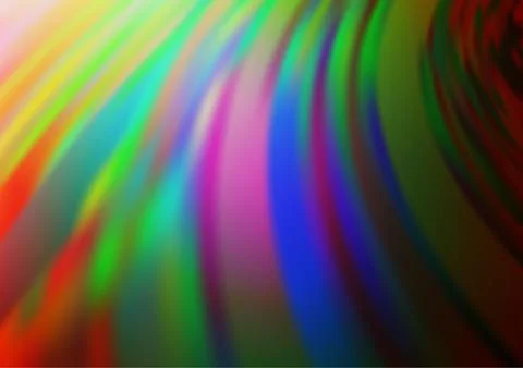 Dark Multicolor, Rainbow vector blurred background. Stock Illustration